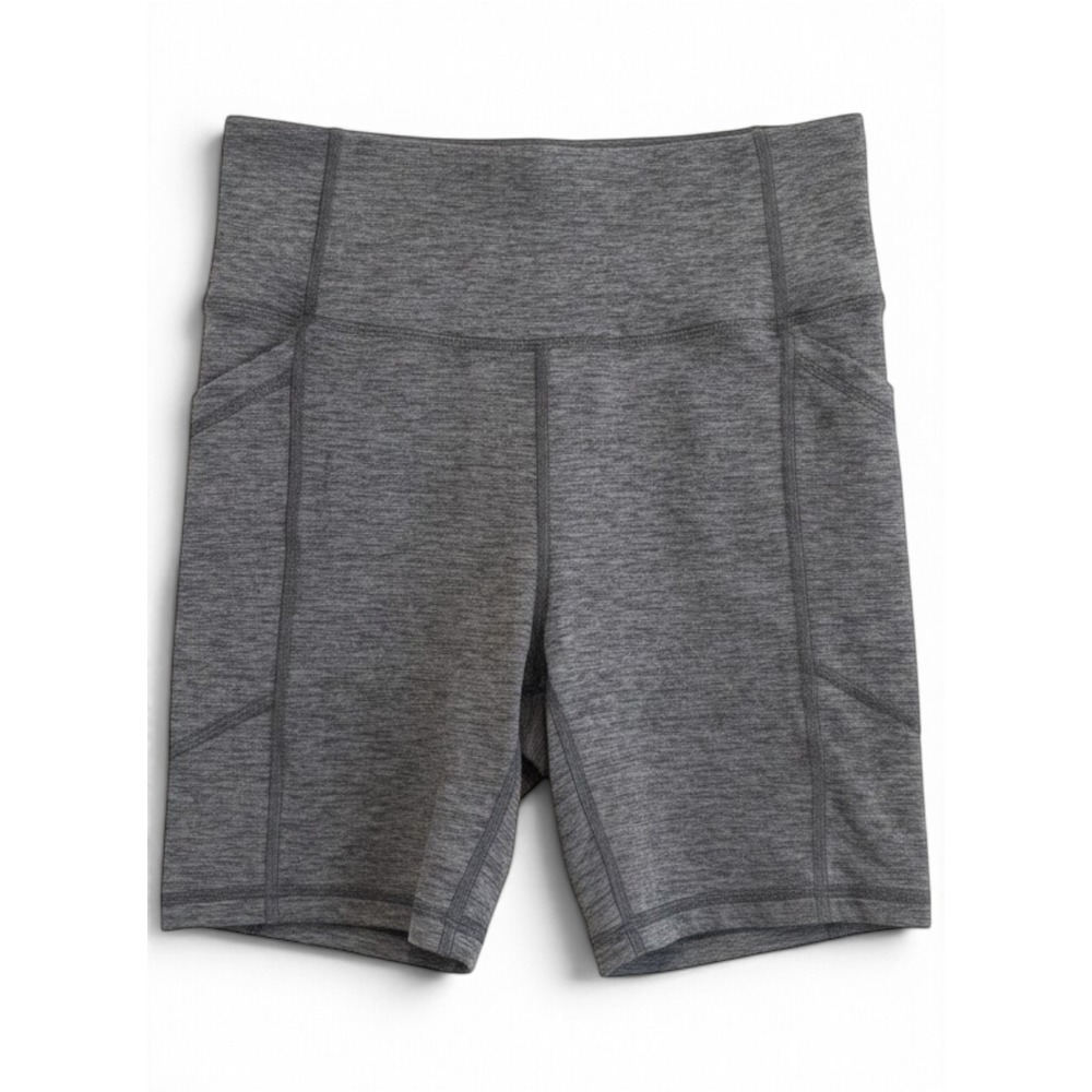 Avia Biker Shorts Women XS Gray Athleisure Gorpcore Sporty Gym Yoga Activewear